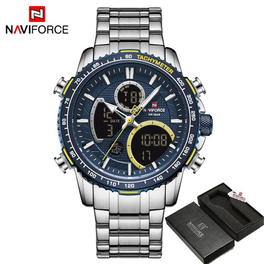 NAVIFORCE Men Watch Luxury Brand Digital Sports Watches Mens Quartz Wristwatch Male Luminous Waterproof Clock Relogio Masculino