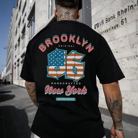 Brooklyn New York 86 - Oversized Cotton T-Shirt